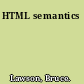 HTML semantics