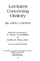 Lectures concerning oratory.