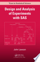 Design and analysis of experiments with SAS /