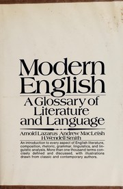 Modern English ; a glossary of literature and language /