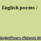 English poems /