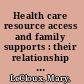 Health care resource access and family supports : their relationship to mental health service use and outcomes for suicidal adolescents /