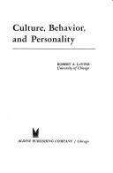 Culture, Behavior, and Personality /