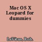 Mac OS X Leopard for dummies