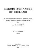 Heroic romances of Ireland /