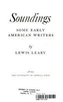 Soundings : some early American writers /