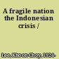 A fragile nation the Indonesian crisis /