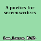 A poetics for screenwriters