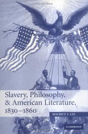 Slavery, philosophy, and American literature, 1830-1860 /