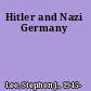 Hitler and Nazi Germany