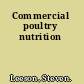 Commercial poultry nutrition