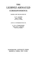 The Leibniz-Arnauld correspondence /