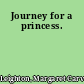 Journey for a princess.