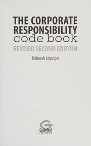 The corporate responsibility code book /