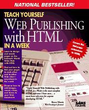 Teach yourself Web publishing with HTML in a week /