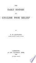 The early history of English poor relief /