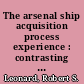 The arsenal ship acquisition process experience : contrasting and common impressions from the contractor teams and joint program office /