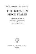 The Kremlin since Stalin /