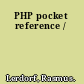 PHP pocket reference /