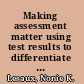 Making assessment matter using test results to differentiate reading instruction /