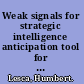 Weak signals for strategic intelligence anticipation tool for managers /
