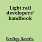 Light rail developers' handbook