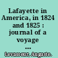 Lafayette in America, in 1824 and 1825 : journal of a voyage to the United States /