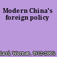 Modern China's foreign policy