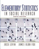 Elementary statistics in social research /