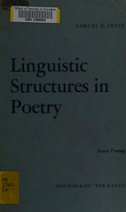 Linguistic structures in poetry.