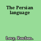 The Persian language
