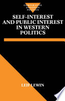 Self-interest and public interest in western politics