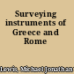 Surveying instruments of Greece and Rome