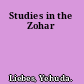 Studies in the Zohar