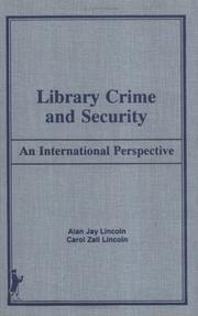 Library crime and security : an international perspective /