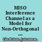 MISO Interference Channel as a Model for Non-Orthogonal Spectrum Sharing /