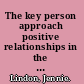 The key person approach positive relationships in the early years /