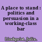 A place to stand : politics and persuasion in a working-class bar /