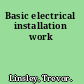 Basic electrical installation work