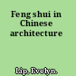 Feng shui in Chinese architecture