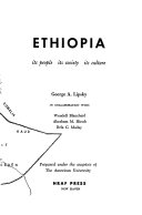 Ethiopia: its people, its society, its culture /