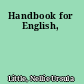 Handbook for English,