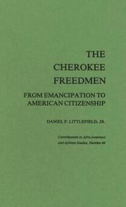 The Cherokee freedmen : from emancipation to American citizenship /