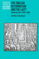 The English Reformation and the laity : Gloucestershire, 1540-1580 /