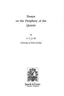 Essays on the periphery of the Quixote /