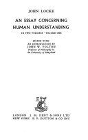 An essay concerning human understanding /