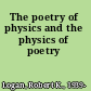 The poetry of physics and the physics of poetry