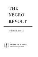 The Negro revolt.