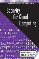 Security for cloud computing /