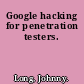 Google hacking for penetration testers.